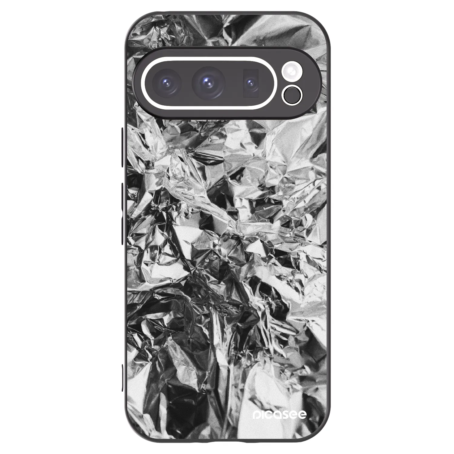 Picasee silikonový černý obal pro Google Pixel 9 Pro XL - Chrome