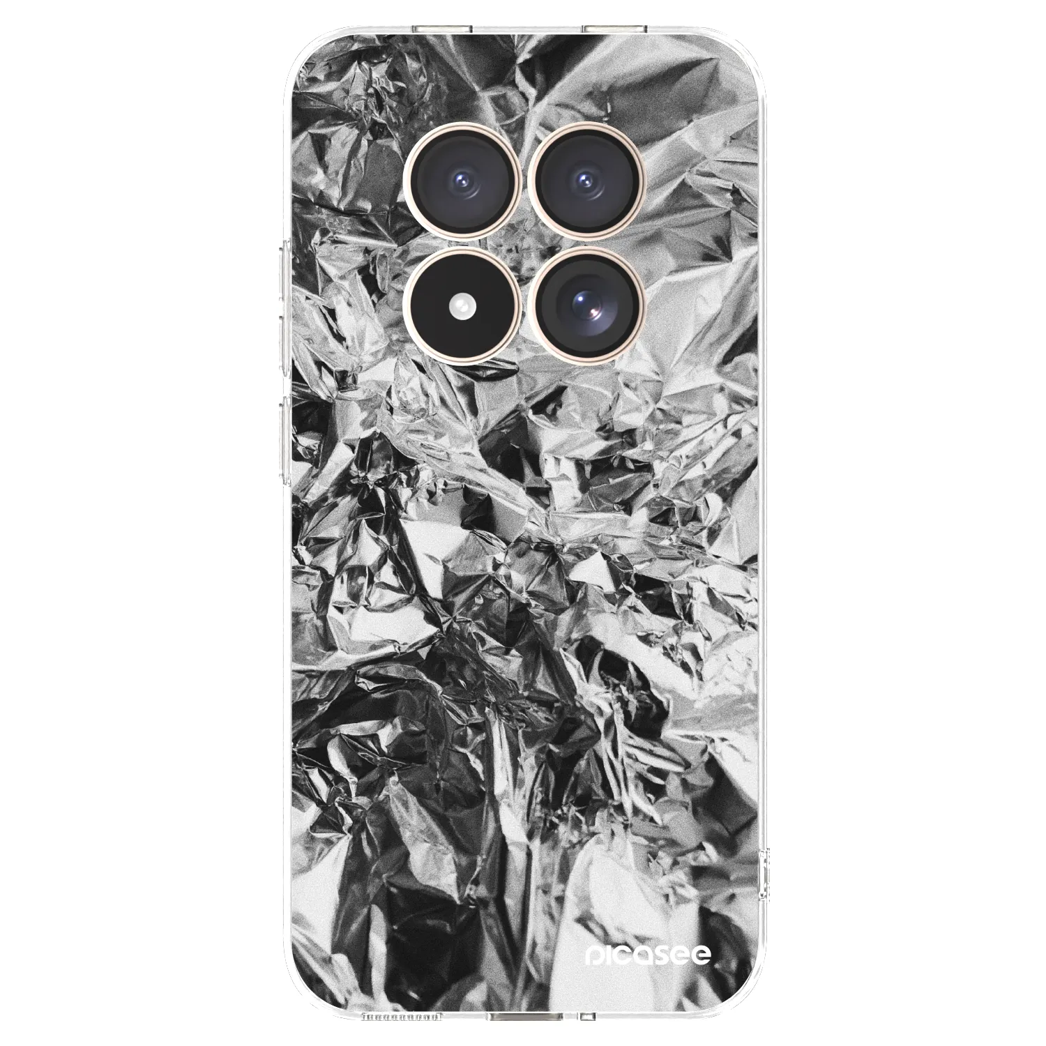 Picasee silikonový průhledný obal pro Xiaomi Redmi Note 15 Pro 4G - Chrome