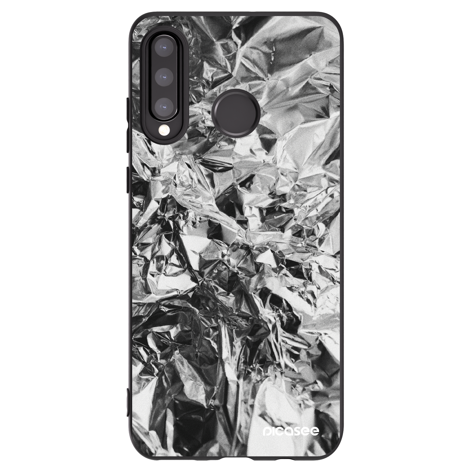 Picasee silikonový černý obal pro Huawei P30 Lite - Chrome