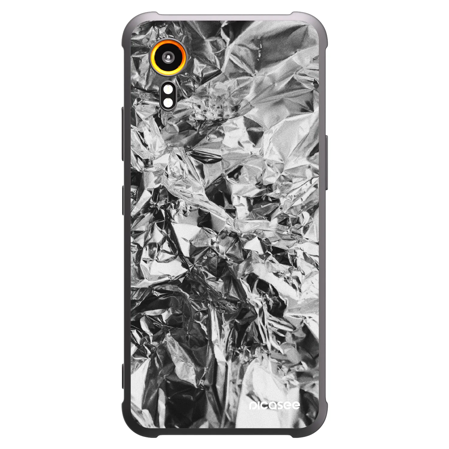 Picasee silikonový černý obal pro Samsung Galaxy Xcover 7 - Chrome