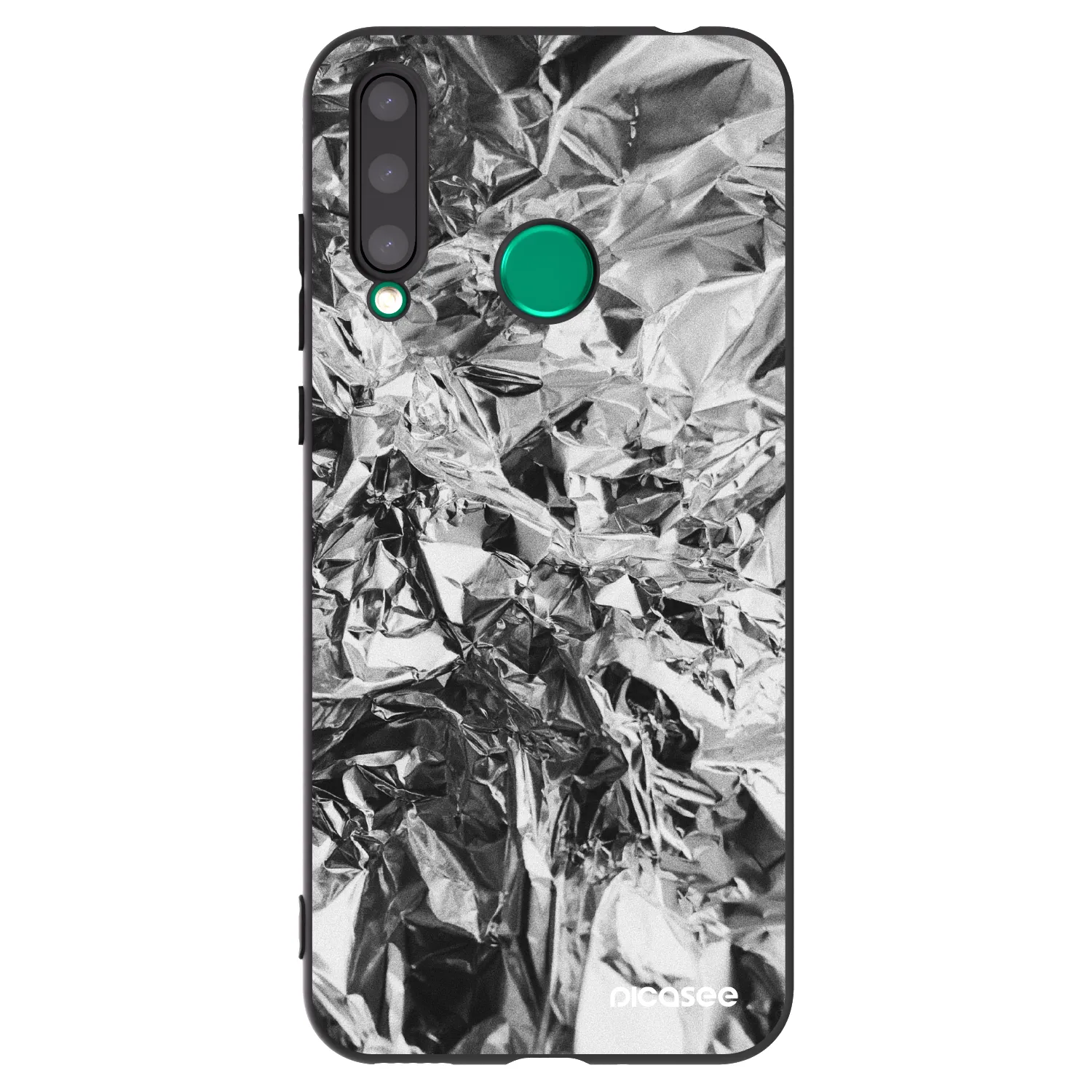 Picasee silikonový černý obal pro Honor 20 Lite - Chrome