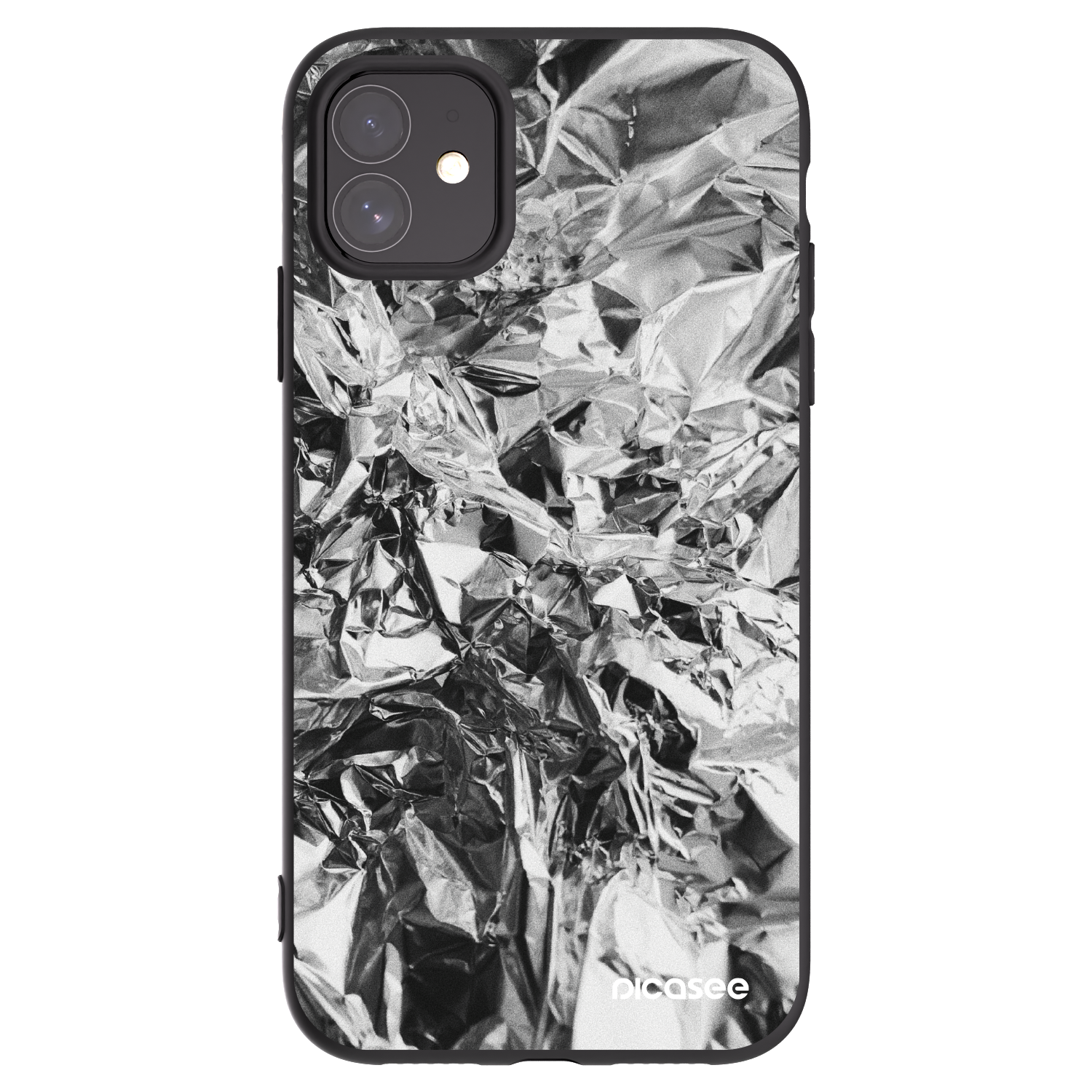 Picasee silikonový černý obal pro Apple iPhone 11 - Chrome