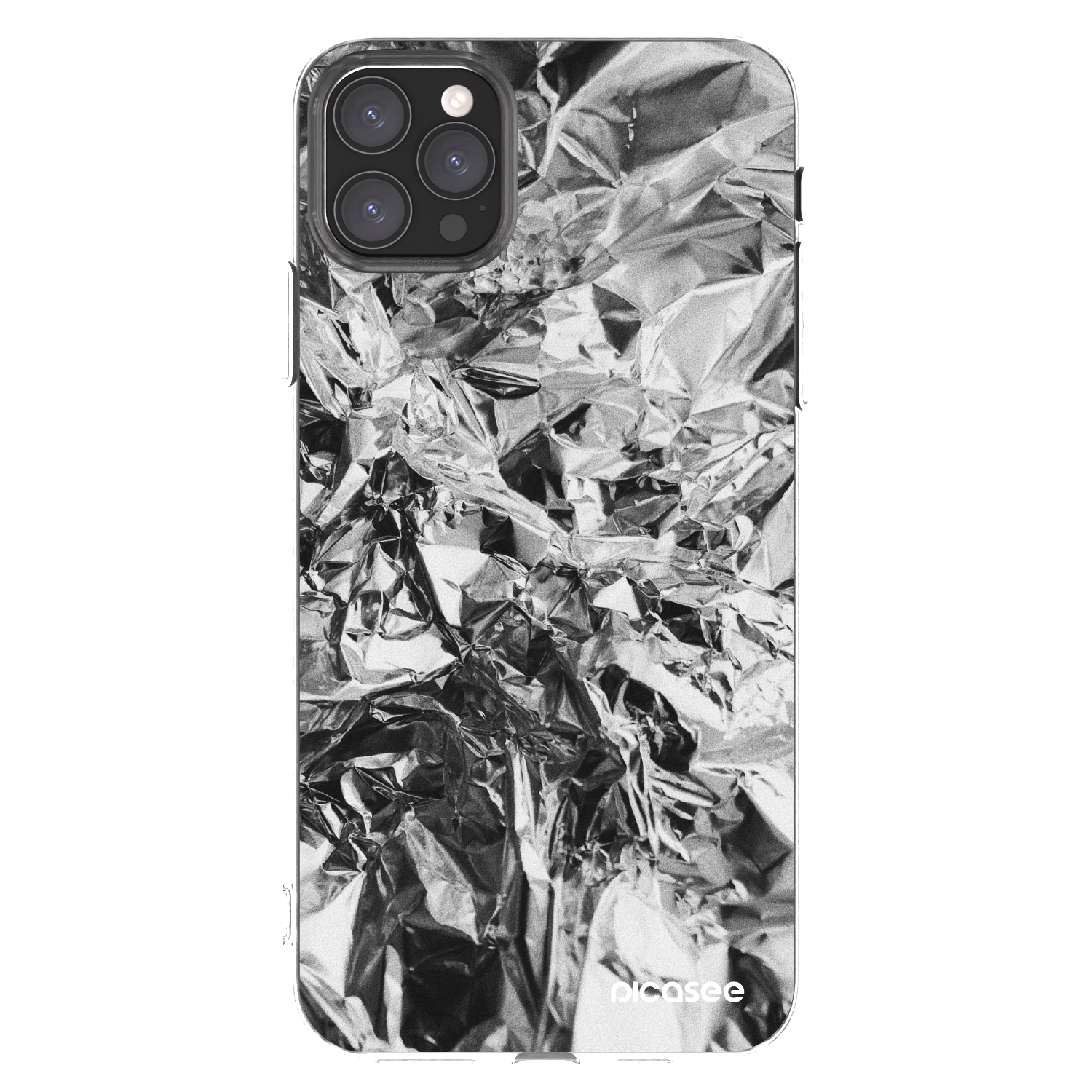 Picasee silikonový průhledný obal pro Apple iPhone 11 Pro Max - Chrome