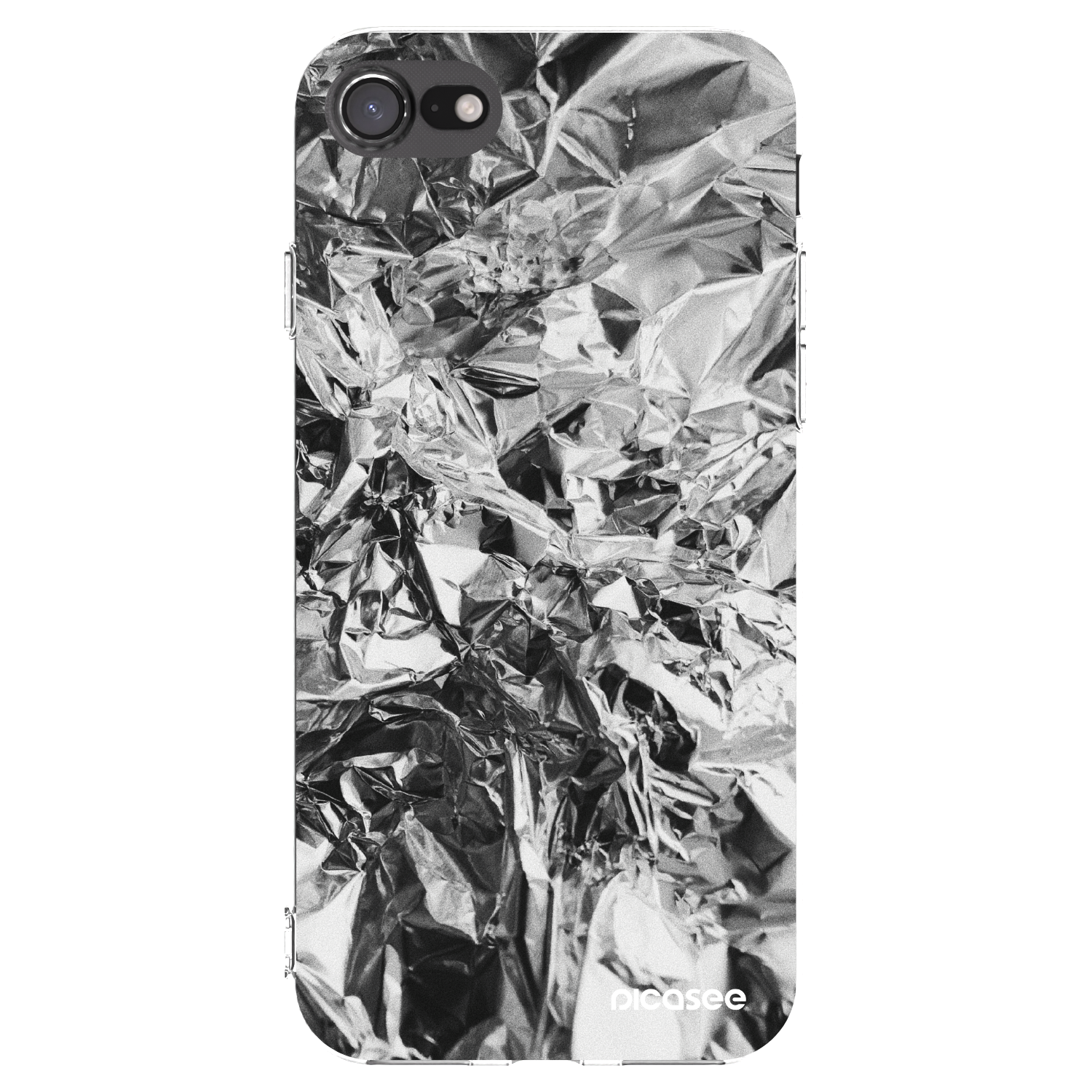 Picasee silikonový průhledný obal pro Apple iPhone 8 - Chrome