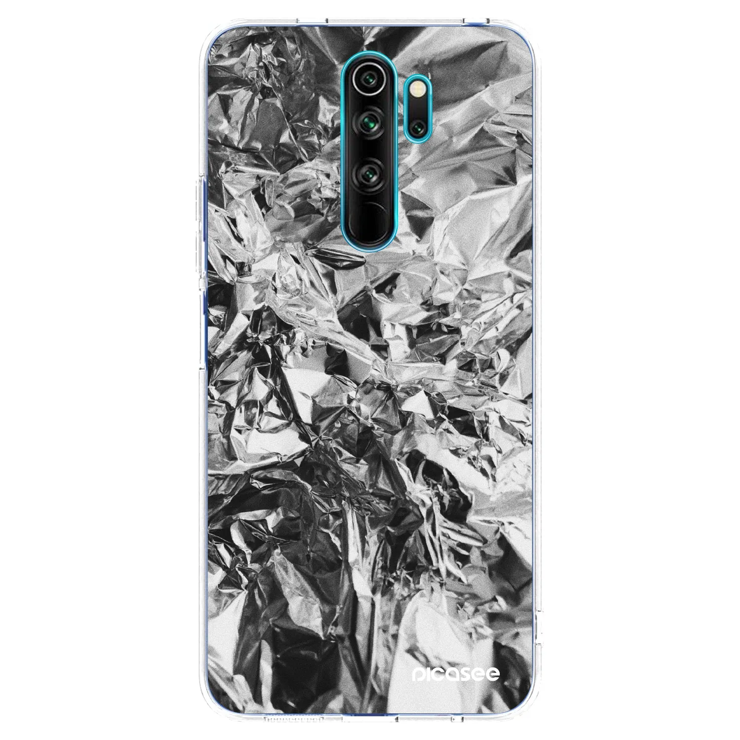 Picasee silikonový průhledný obal pro Xiaomi Redmi Note 8 Pro - Chrome