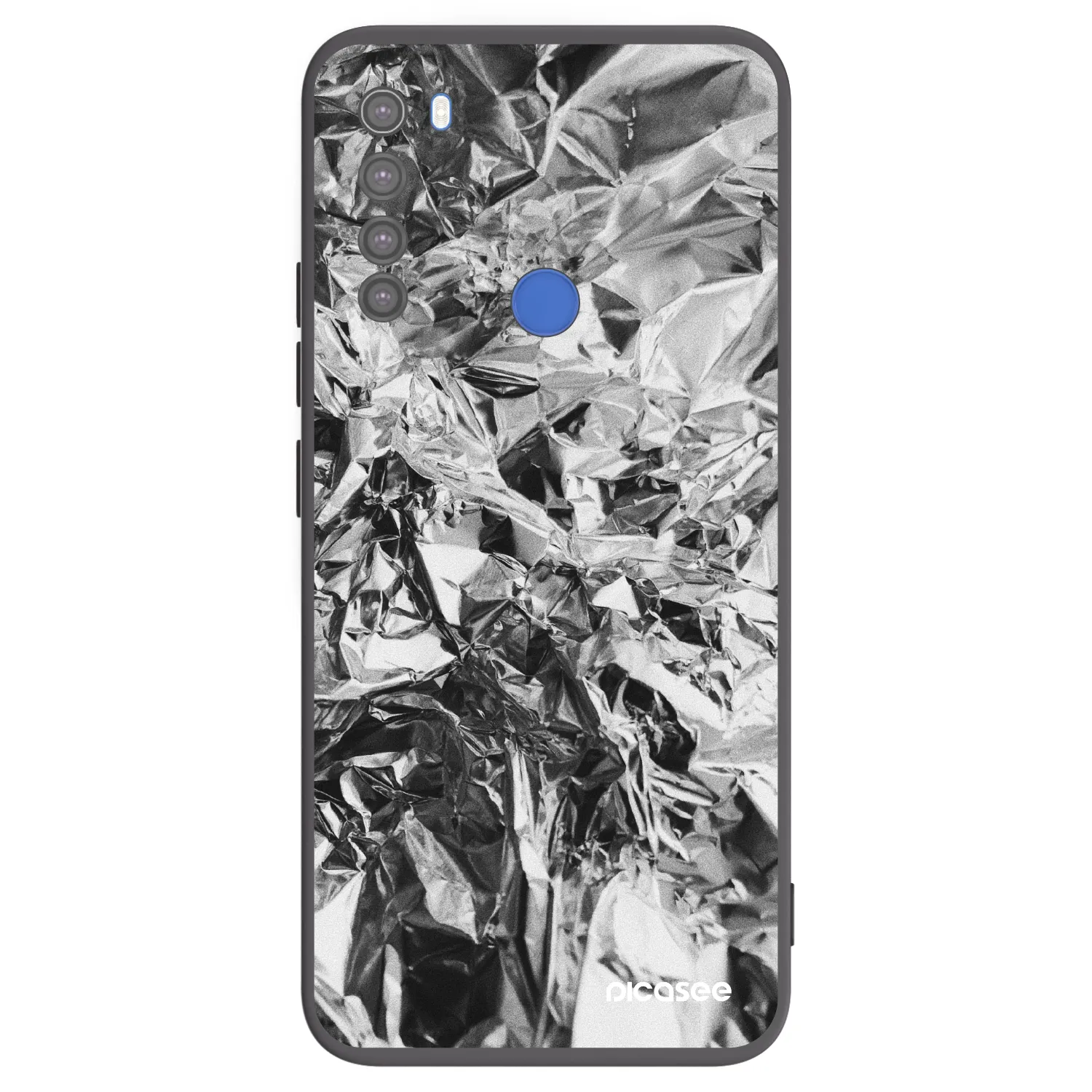 Picasee silikonový černý obal pro Xiaomi Redmi Note 8T - Chrome