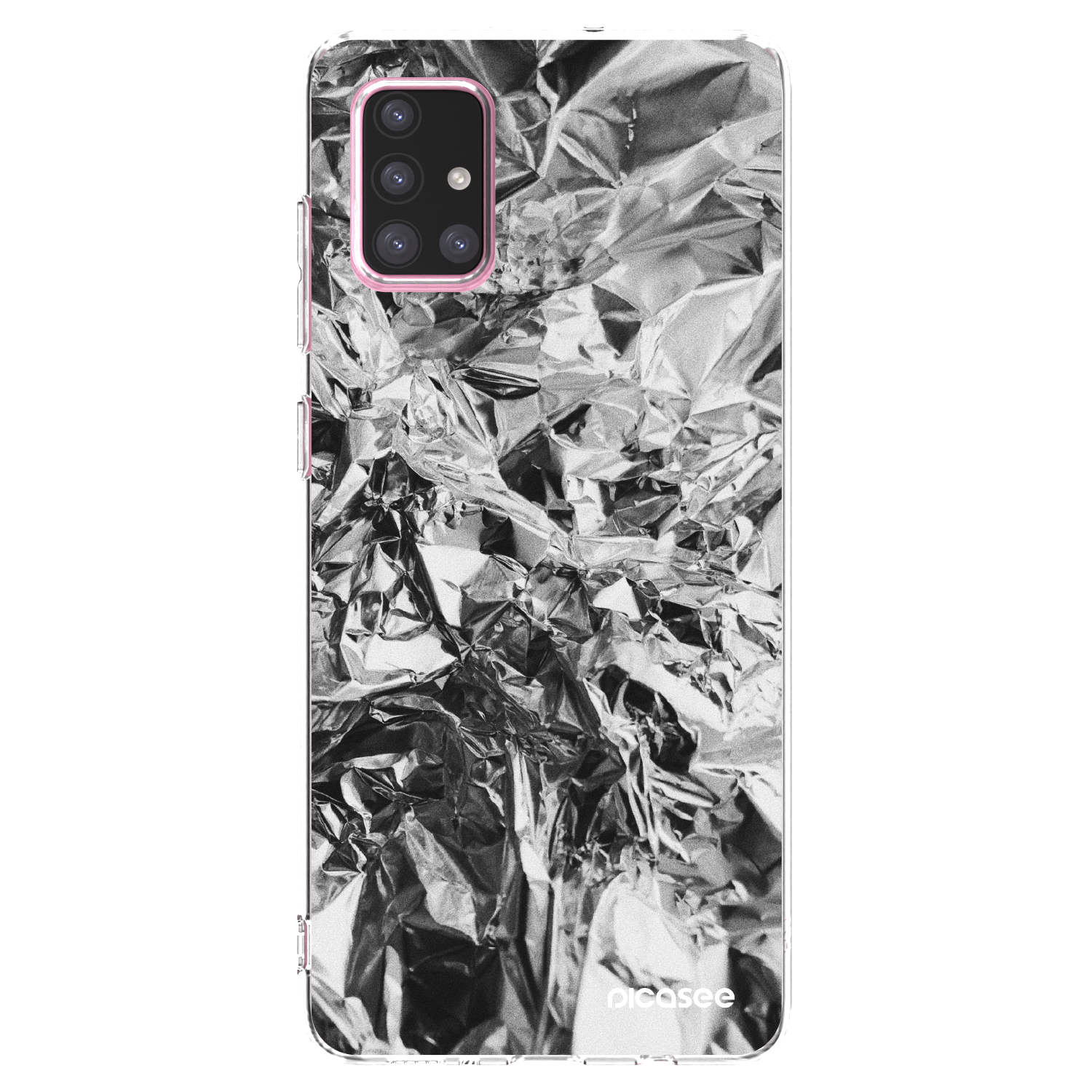 Picasee silikonový průhledný obal pro Samsung Galaxy A71 A715F - Chrome