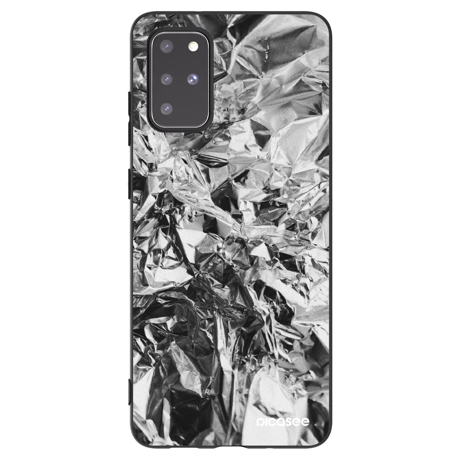 Picasee silikonový černý obal pro Samsung Galaxy S20+ G985F - Chrome