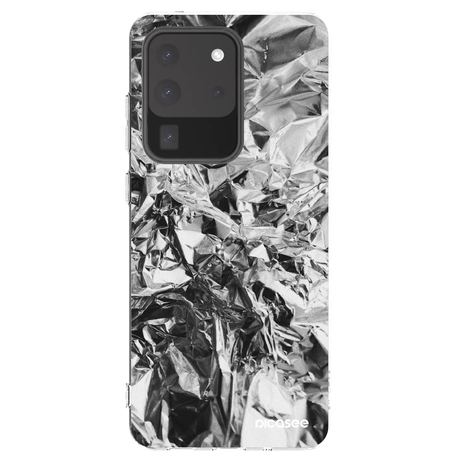 Picasee silikonový průhledný obal pro Samsung Galaxy S20 Ultra 5G G988F - Chrome