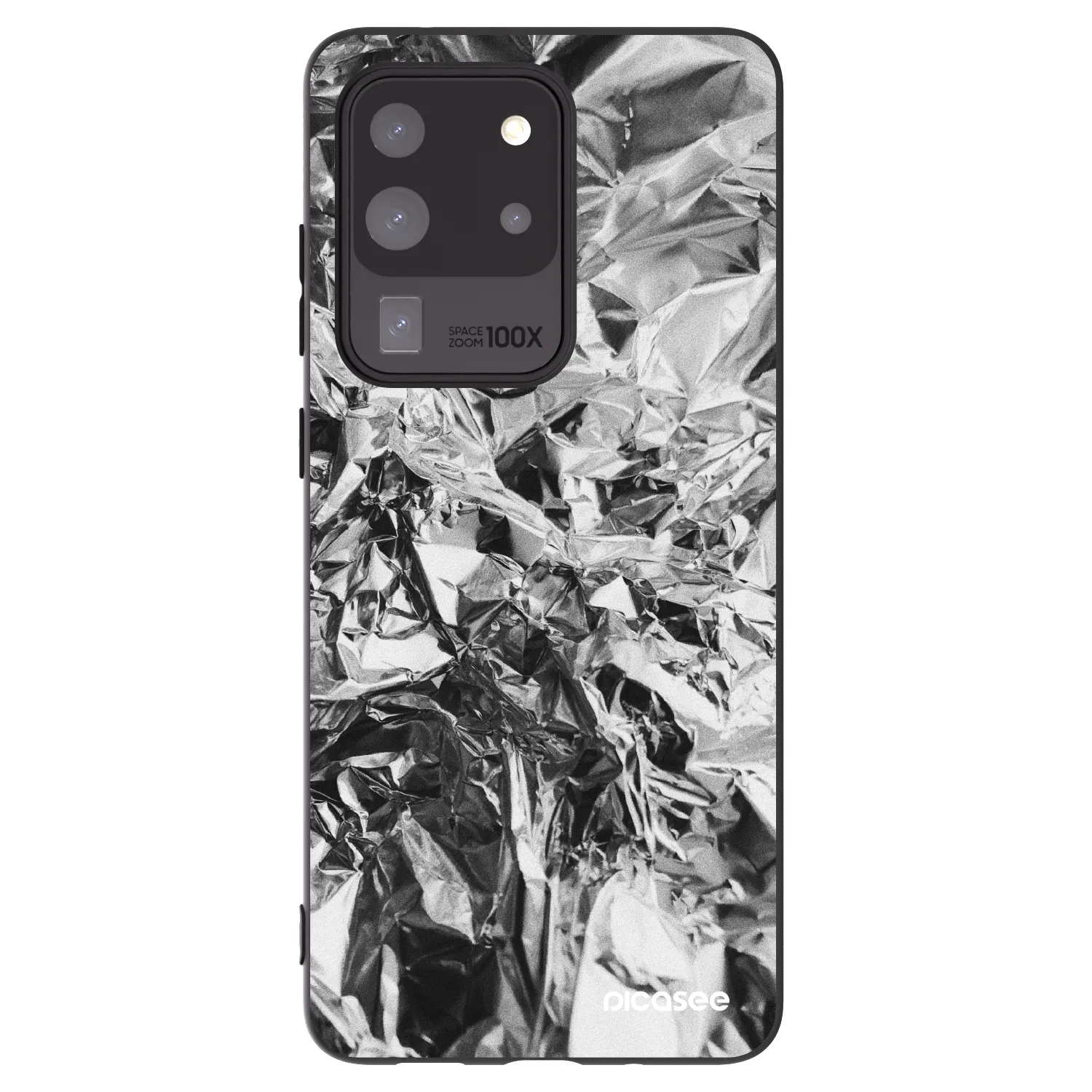 Picasee silikonový černý obal pro Samsung Galaxy S20 Ultra 5G G988F - Chrome