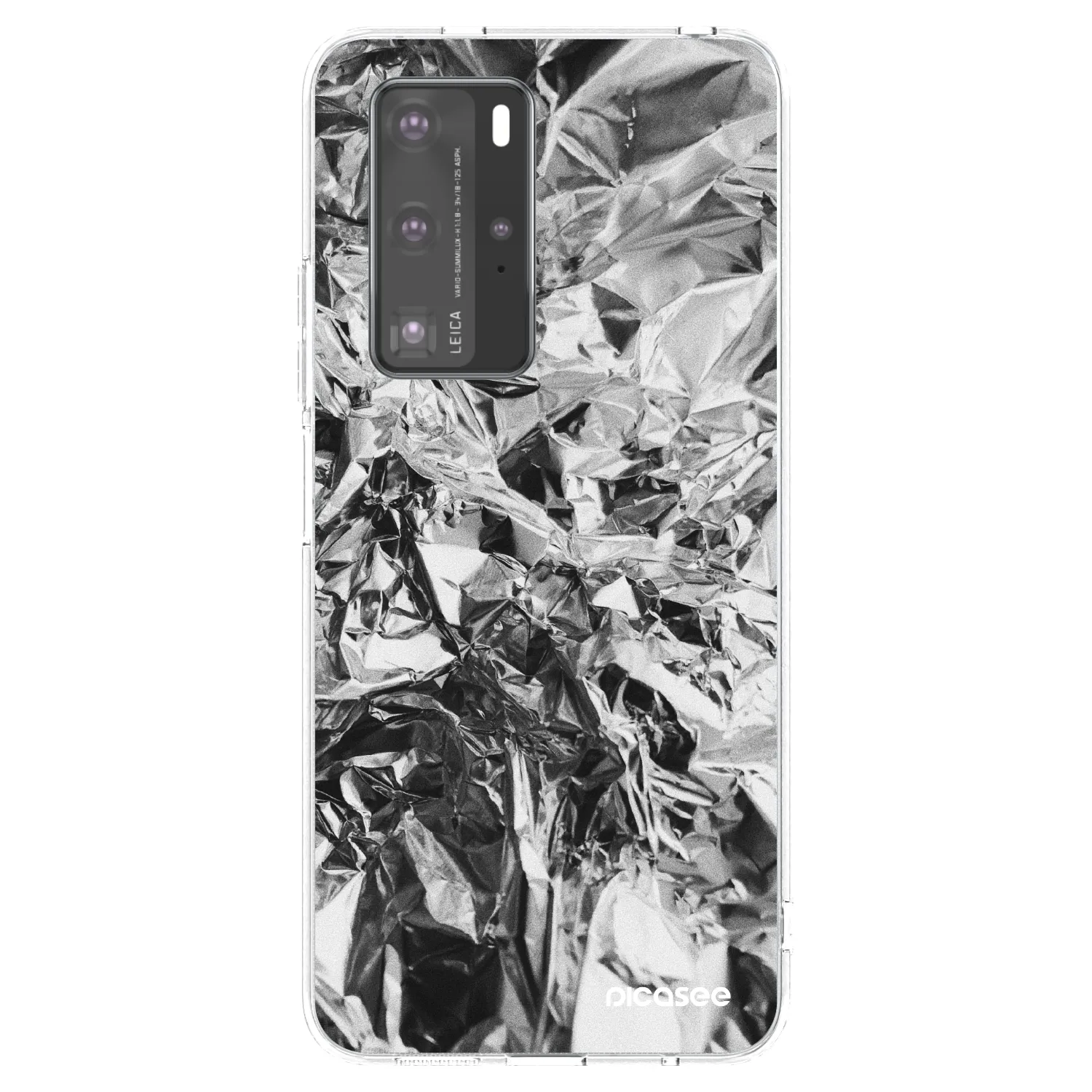 Picasee silikonový průhledný obal pro Huawei P40 Pro - Chrome
