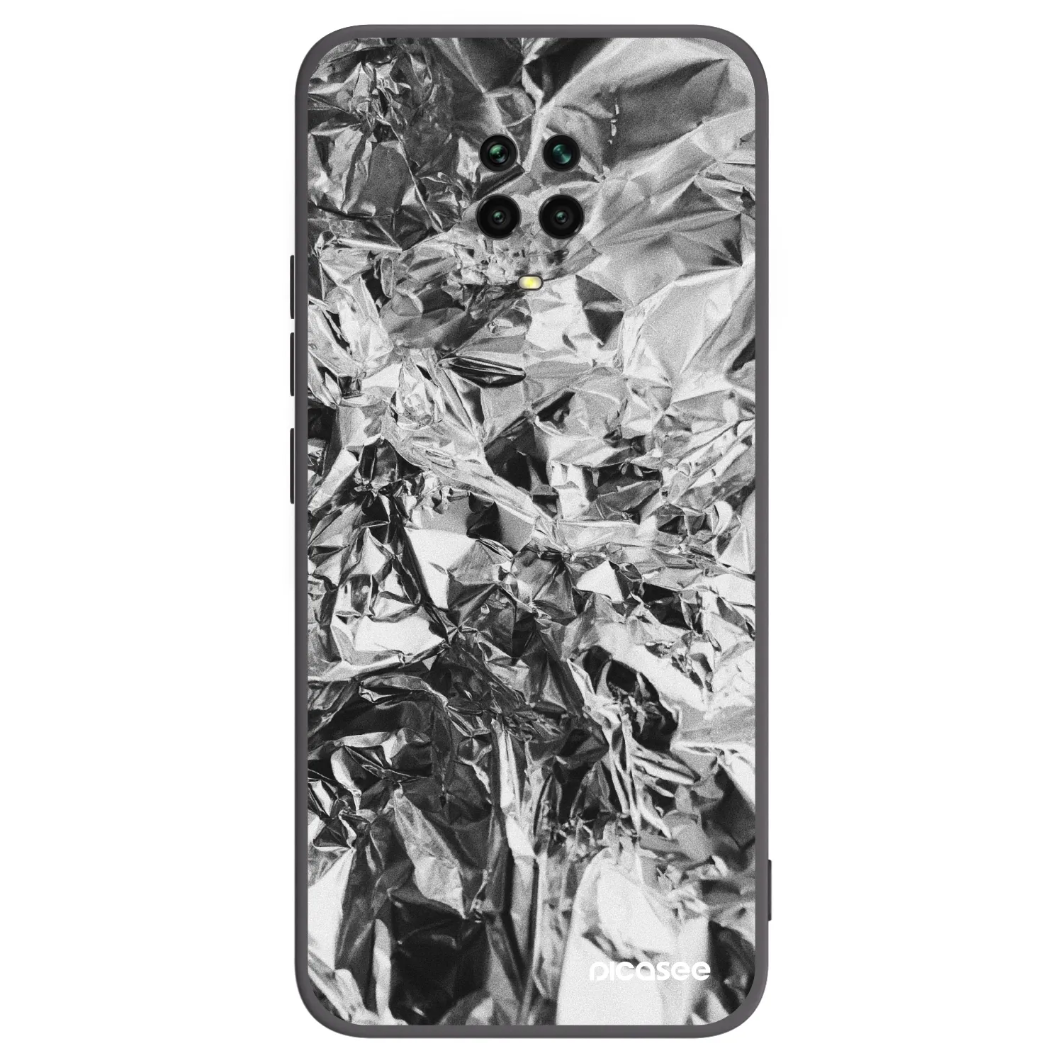 Picasee silikonový černý obal pro Xiaomi Redmi Note 9 Pro - Chrome