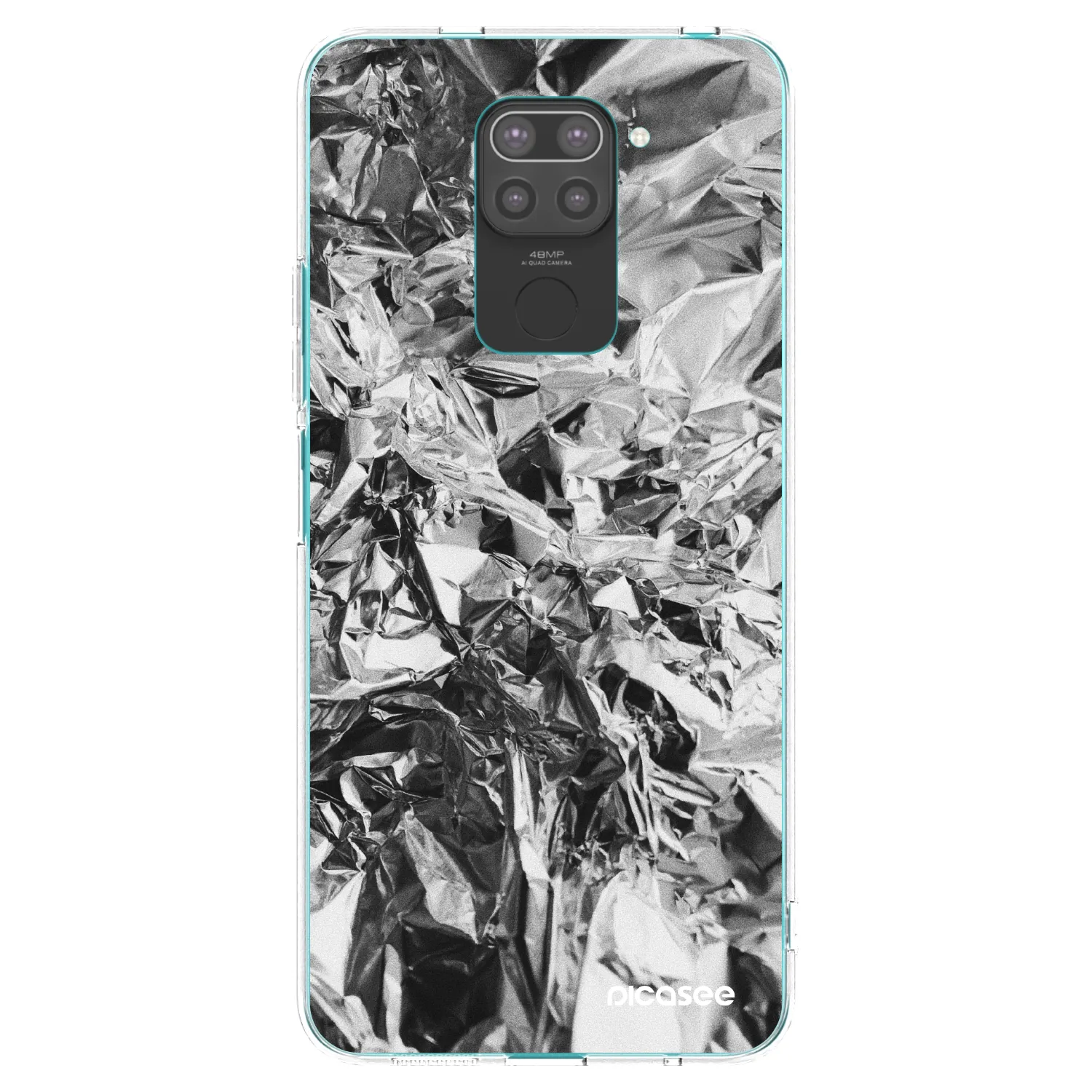 Picasee silikonový černý obal pro Xiaomi Redmi Note 9 - Chrome