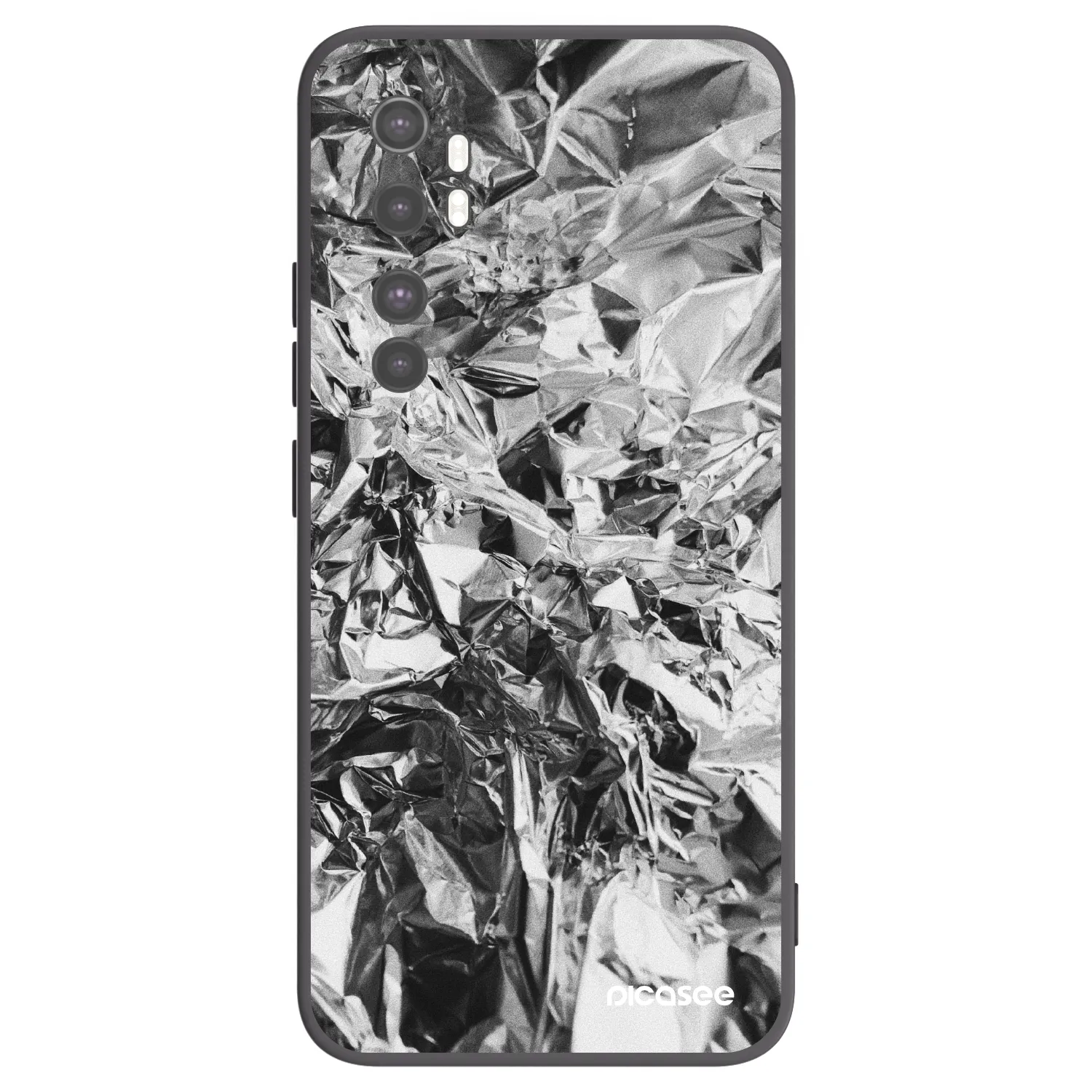 Picasee silikonový černý obal pro Xiaomi Mi Note 10 Lite - Chrome