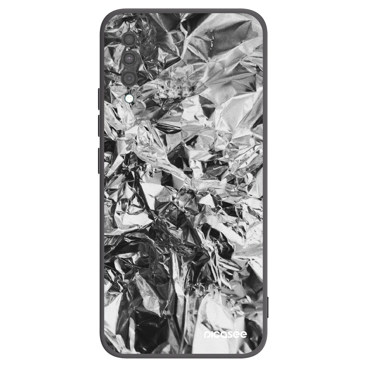 Picasee silikonový černý obal pro Samsung Galaxy A30s A307F - Chrome