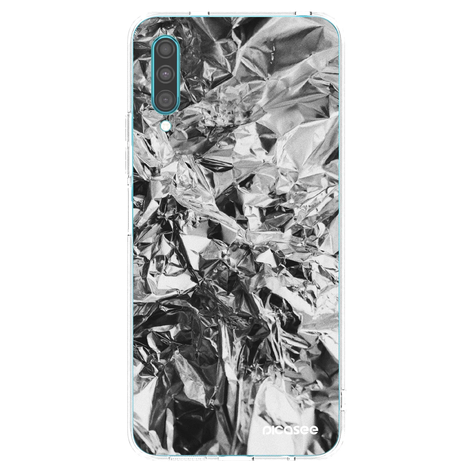 Picasee silikonový průhledný obal pro Samsung Galaxy A30s A307F - Chrome