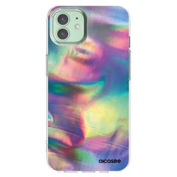 Picasee silikonový průhledný obal pro Apple iPhone 12 - Holo