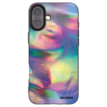 Picasee silikonový černý obal pro Apple iPhone 16 Plus - Holo