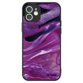 Picasee ULTIMATE CASE MagSafe pro Apple iPhone 12 - Purple glitter
