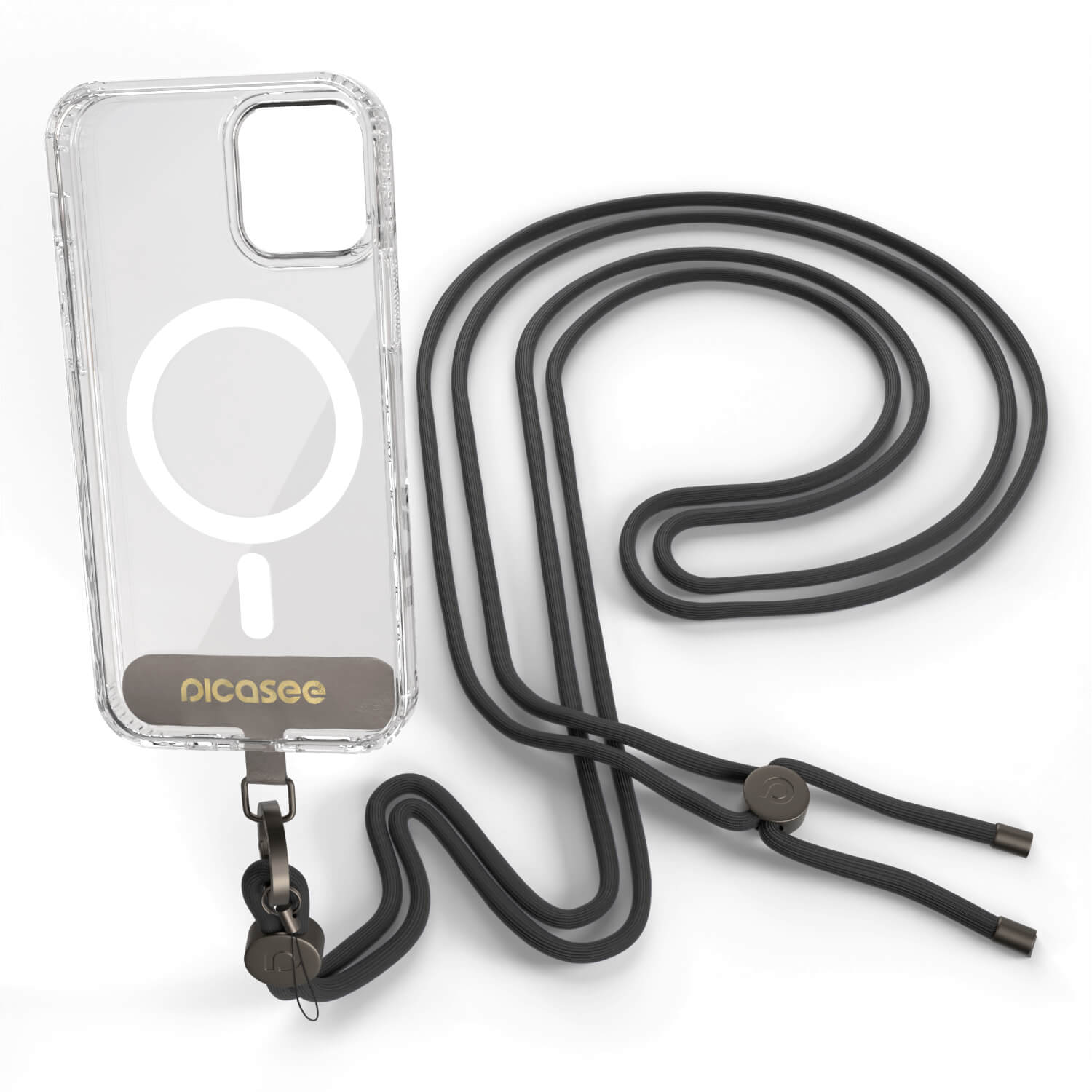Picasee Cross-body phone strap - Černý