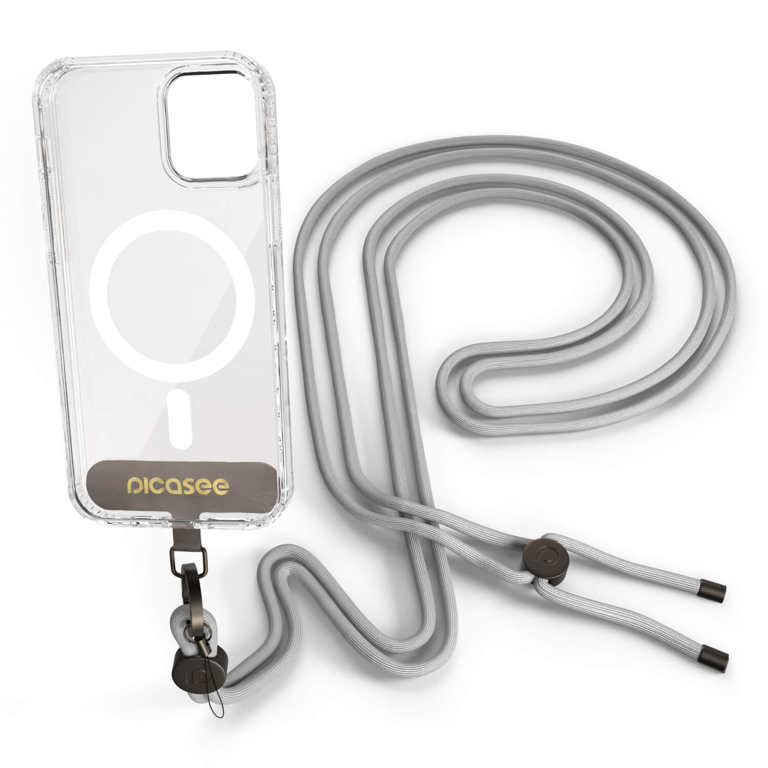 Picasee Cross-body phone strap - Šedý
