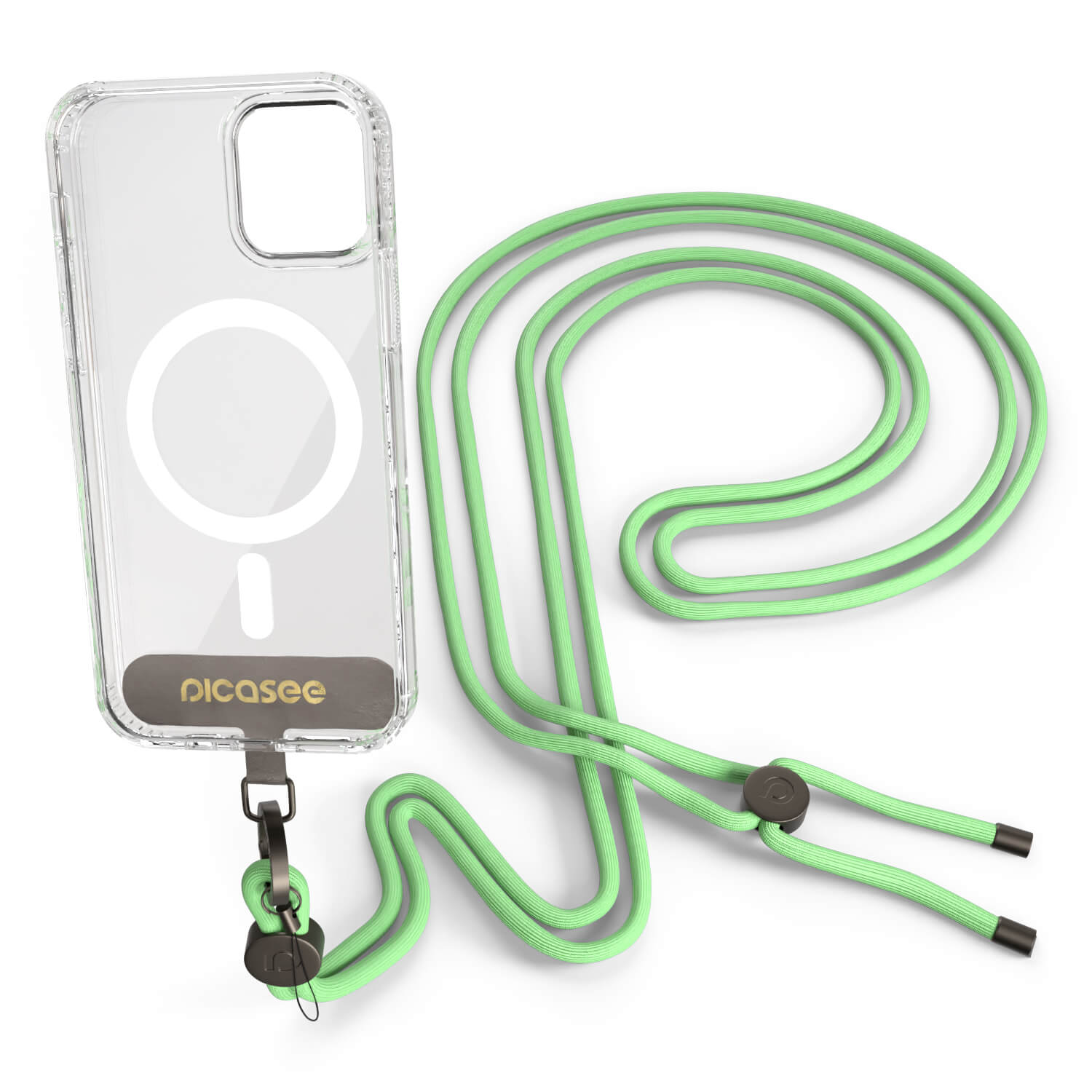 Picasee Cross-body phone strap - Zelený