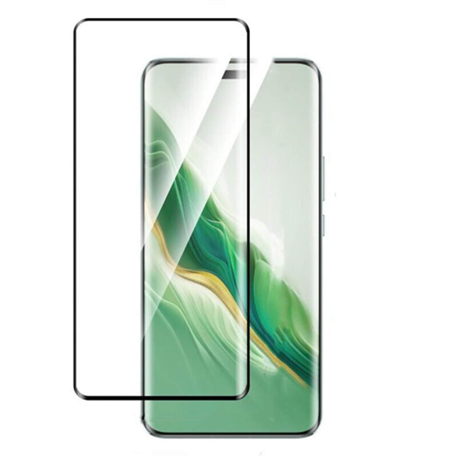 3x Picasee 3D zahnuté ochranné sklo pro Honor Magic7 Pro 5G - černé - 2+1 zdarma