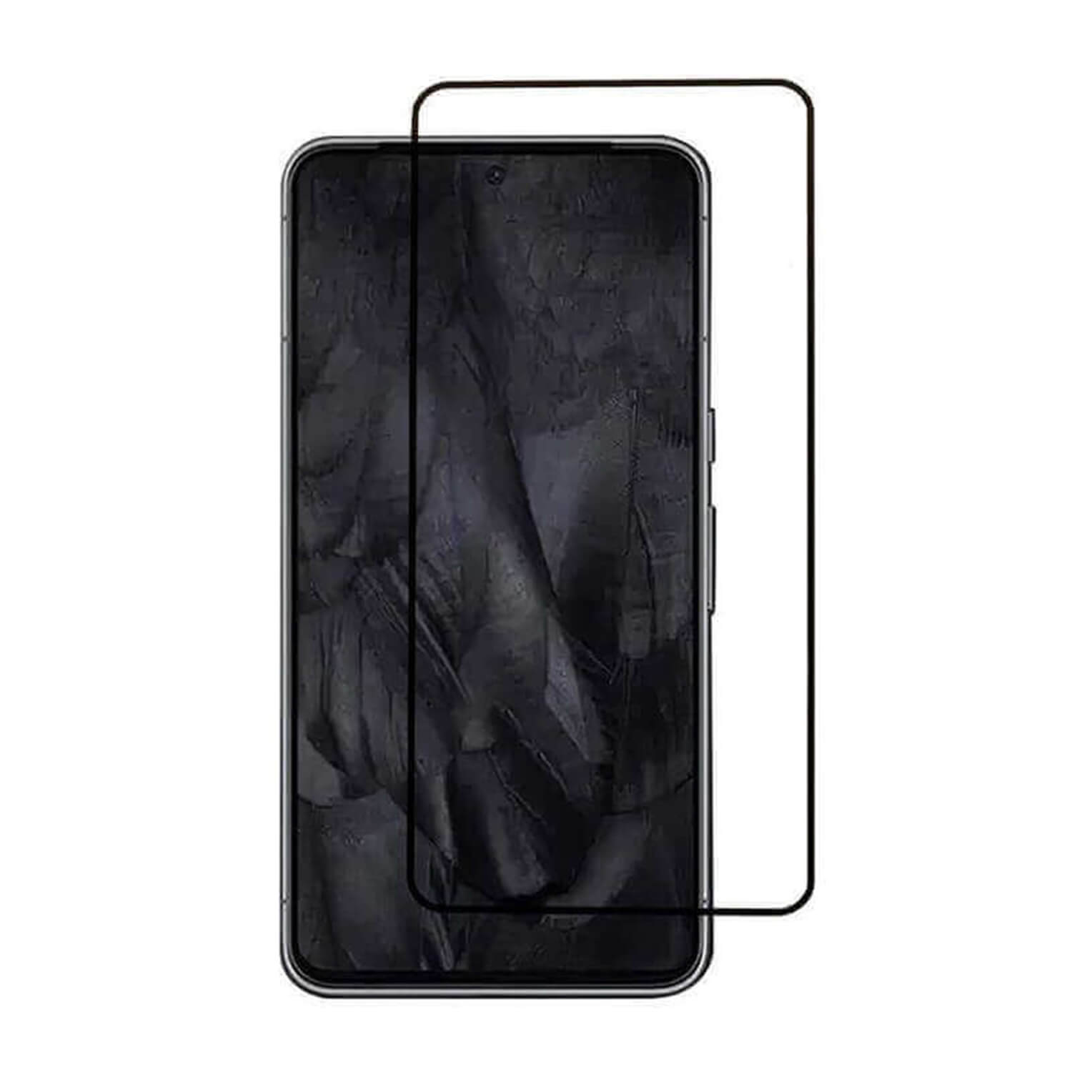 3x Picasee 3D tvrzené sklo s rámečkem pro Google Pixel 8 - černé - 2+1 zdarma