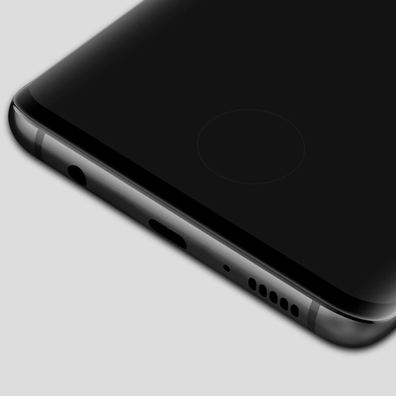 3D Zahnuté Ochranné Sklo Pro Samsung Galaxy S10 Plus G975 - černé