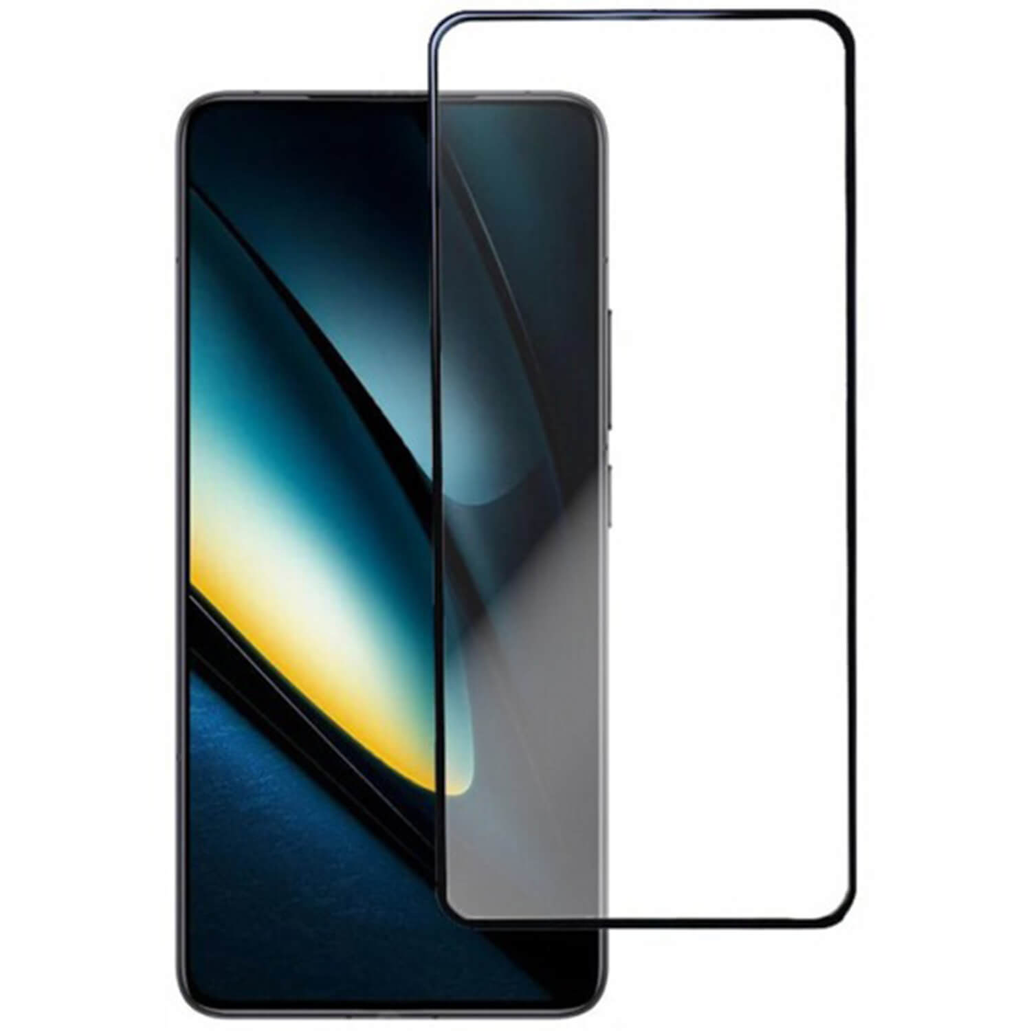 Levně 3D ochranné tvrzené sklo s rámečkem pro Xiaomi Poco F6 - černé