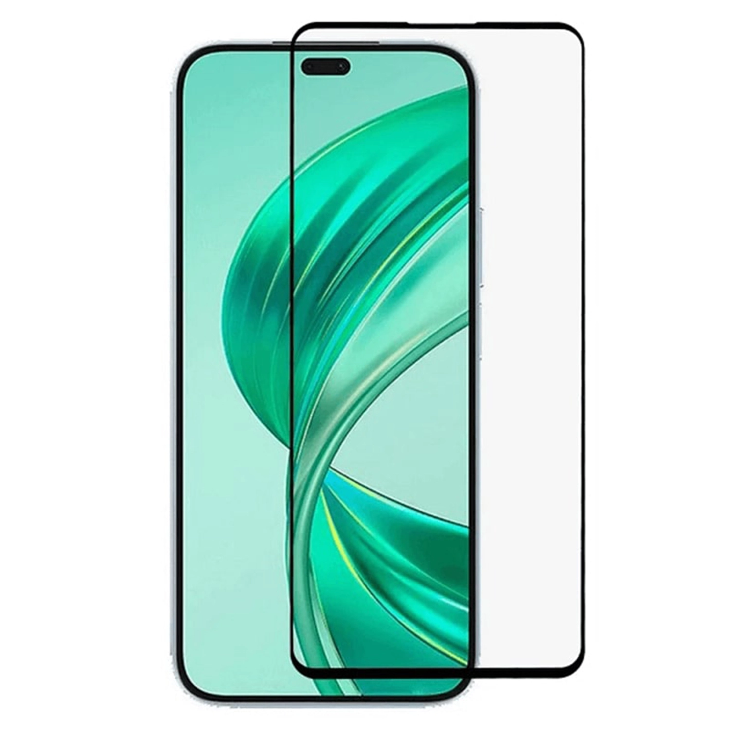 Picasee 3D zahnuté ochranné sklo pro Honor 400 5G - černé
