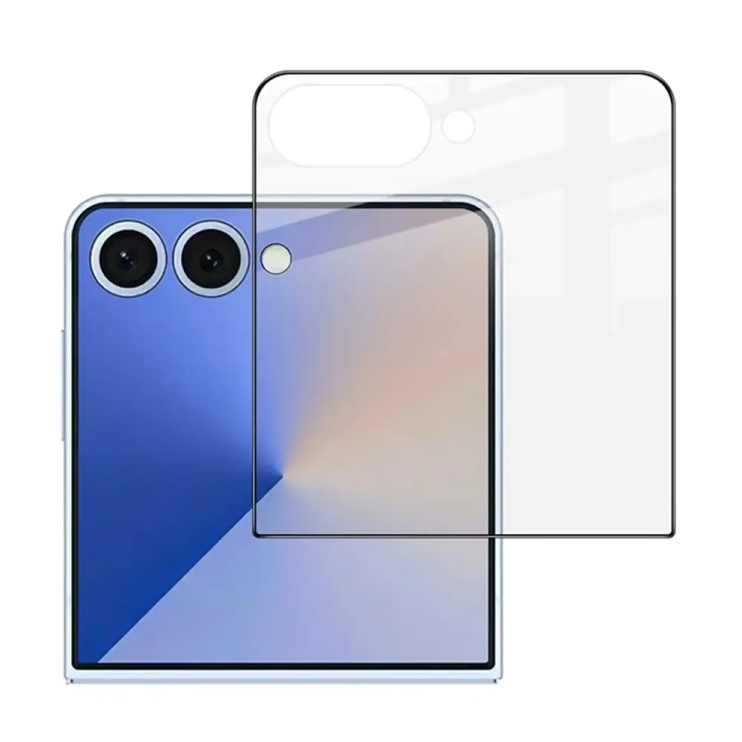 3x Picasee 3D tvrzené sklo s rámečkem pro Samsung Galaxy Z Flip7 FE 5G - černé - 2+1 zdarma