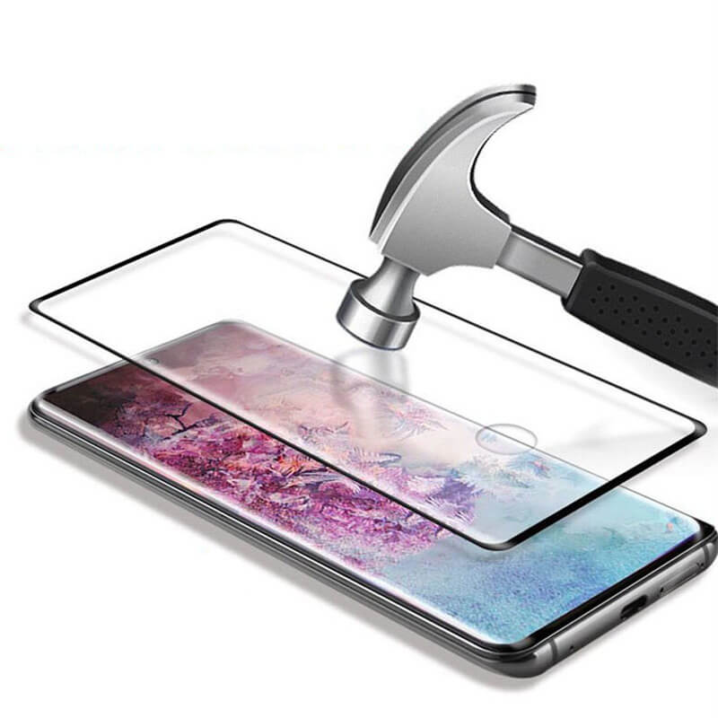 3x 3D Zahnuté Ochranné Sklo Pro Samsung Galaxy Note 10+ N975F - černé - 2+1 Zdarma
