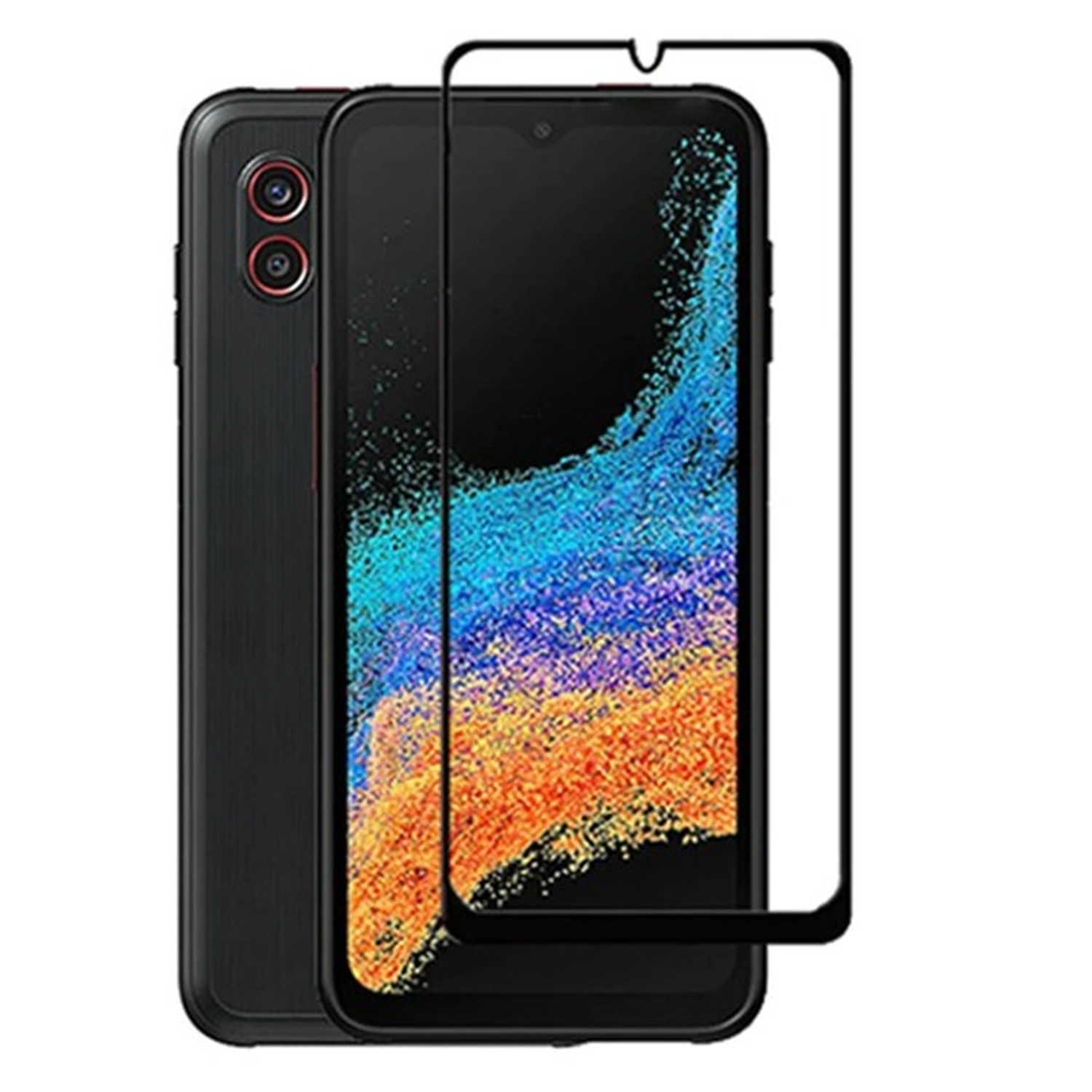 Picasee 3D ochranné tvrzené sklo s rámečkem pro Samsung Galaxy Xcover 7 - černé