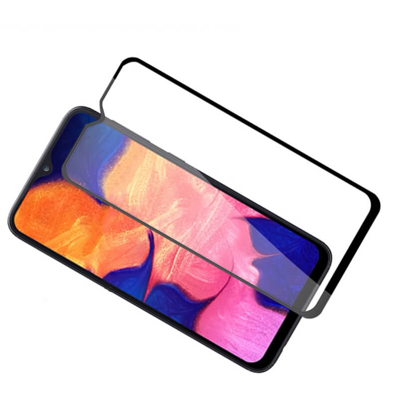 Picasee 3D ochranné tvrzené sklo s rámečkem pro Samsung Galaxy A10 A105F - černé
