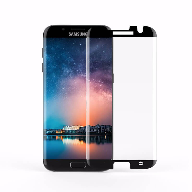 Picasee 3D zahnuté ochranné sklo pro Samsung Galaxy S7 Edge G935F - černé