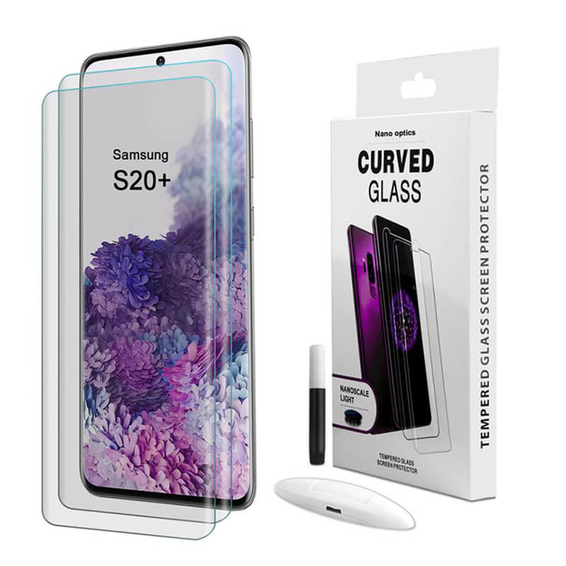 3x Picasee 3D UV ochranné sklo pro Samsung Galaxy S20+ G985F - 2+1 zdarma