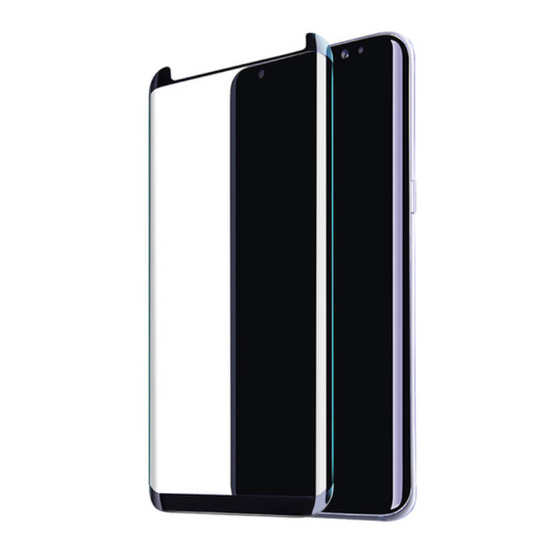 3x Picasee 3D zahnuté ochranné sklo pro Samsung Galaxy S8 G950F - černé - 2+1 zdarma