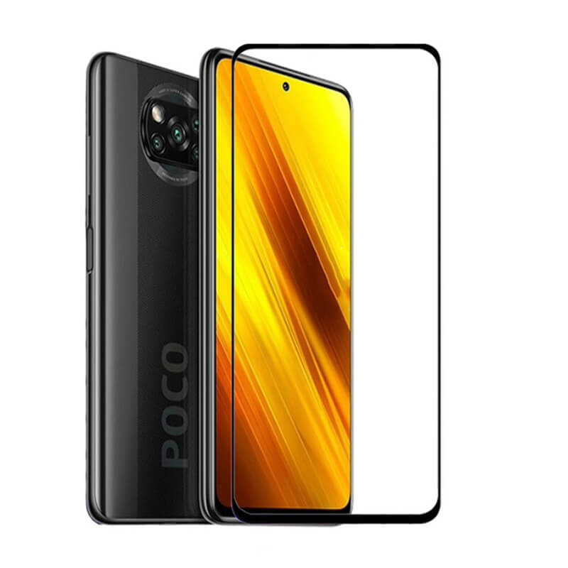 Picasee 3D ochranné tvrzené sklo s rámečkem pro Xiaomi Poco X3 - černé