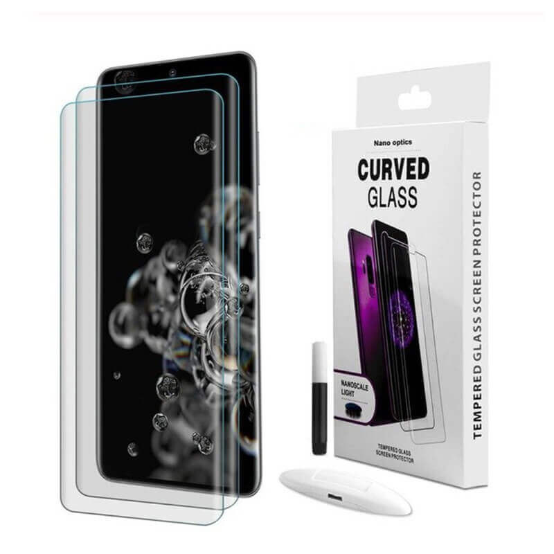 3x 3D UV Ochranné Sklo Pro Samsung Galaxy S21 Ultra 5G G998B - 2+1 Zdarma