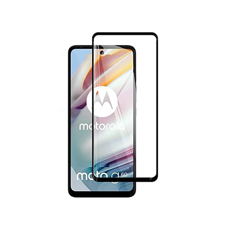 Picasee 3D ochranné tvrzené sklo s rámečkem pro Motorola Moto G60 - černé