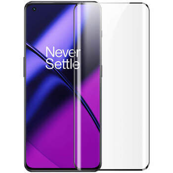 Picasee 3D zahnuté ochranné sklo pro OnePlus 11 5G - černé
