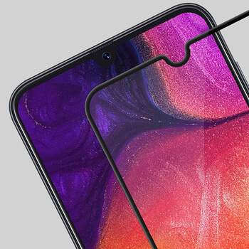 3x Picasee 3D tvrzené sklo s rámečkem pro Samsung Galaxy A70 A705F - černé - 2+1 zdarma