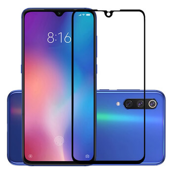 Picasee 3D ochranné tvrzené sklo s rámečkem pro Xiaomi Mi 9 SE - černé