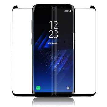 3x Picasee 3D zahnuté ochranné sklo pro Samsung Galaxy S9 G960F - černé - 2+1 zdarma