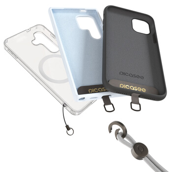 Picasee Cross-body phone strap - Šedý