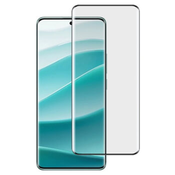 3x 3D zahnuté ochranné sklo pro Xiaomi Redmi Note 14 Pro 5G - černé