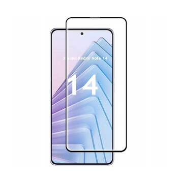 3D tvrzené sklo s rámečkem pro Xiaomi Redmi Note 14 4G - černé