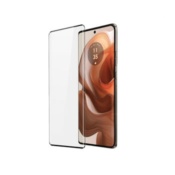 3x Picasee 3D tvrzené sklo s rámečkem pro Motorola Edge 50 Neo - černé - 2+1 zdarma