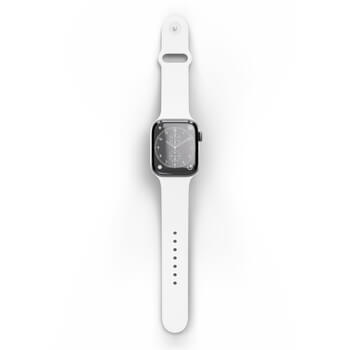 Picasee Pásek s gravírováním pro Apple Watch 45 mm (9.series) - Bílá